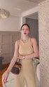 SIRINNN Sleeveless Long Cross Lace BackJumpsuits